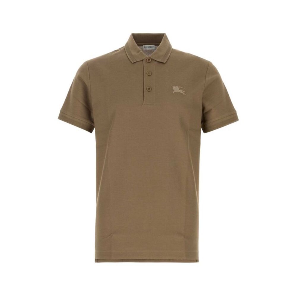 Burberry Men Mud Piquet Polo Shirt